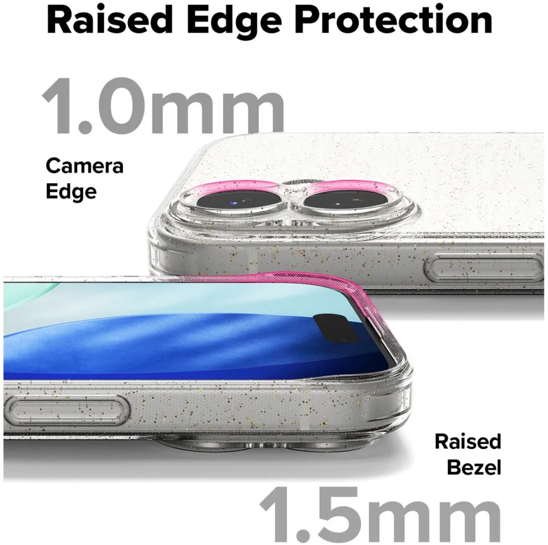 Ringke Air iPhone 17 Hoesje - Glitter Transparant