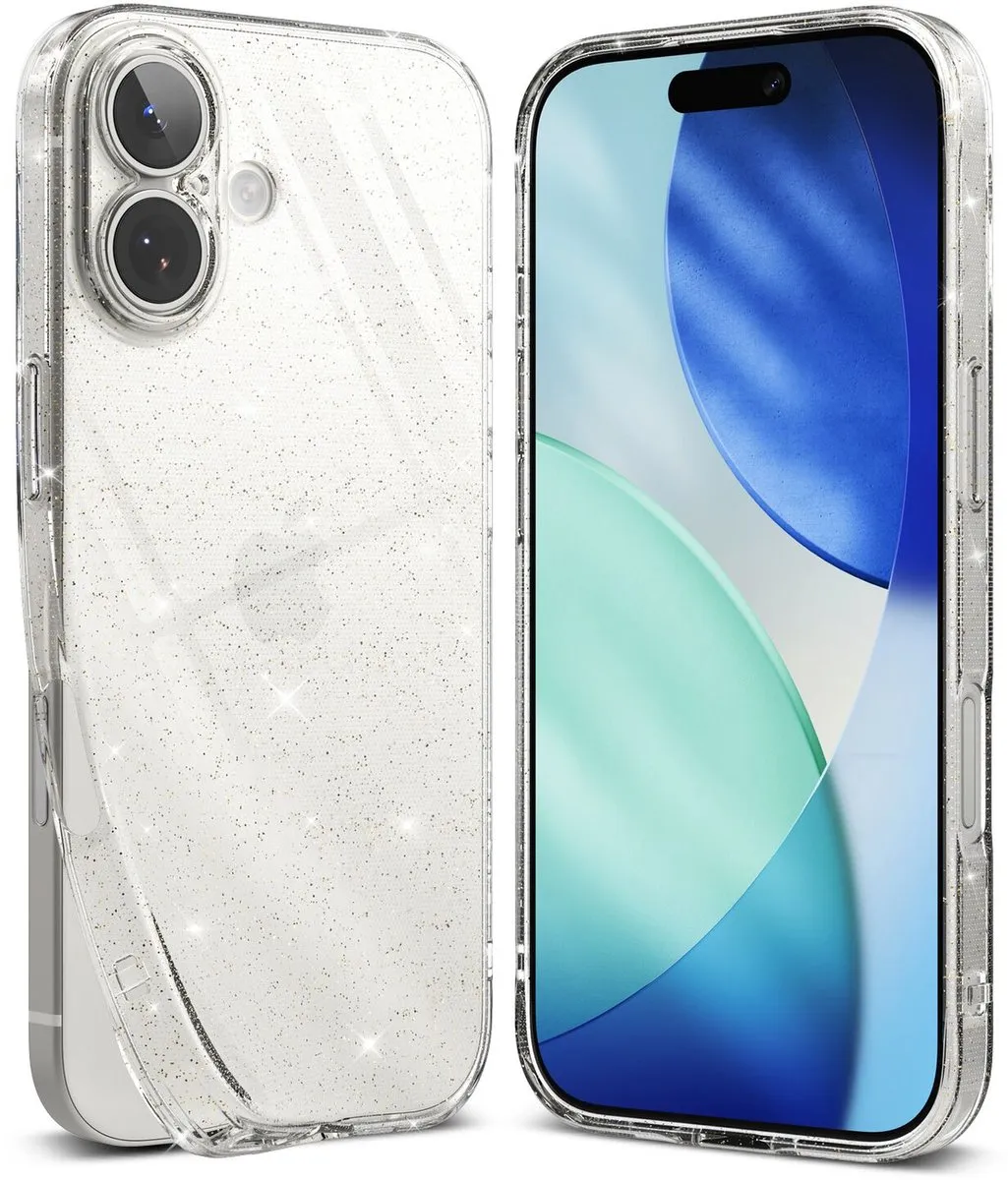 Ringke Air iPhone 17 Hoesje - Glitter Transparant