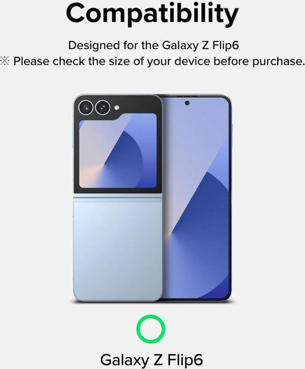 Ringke Cover Display Samsung Galaxy Z Flip 6 - 9H Tempered Glass - 2 Stuks