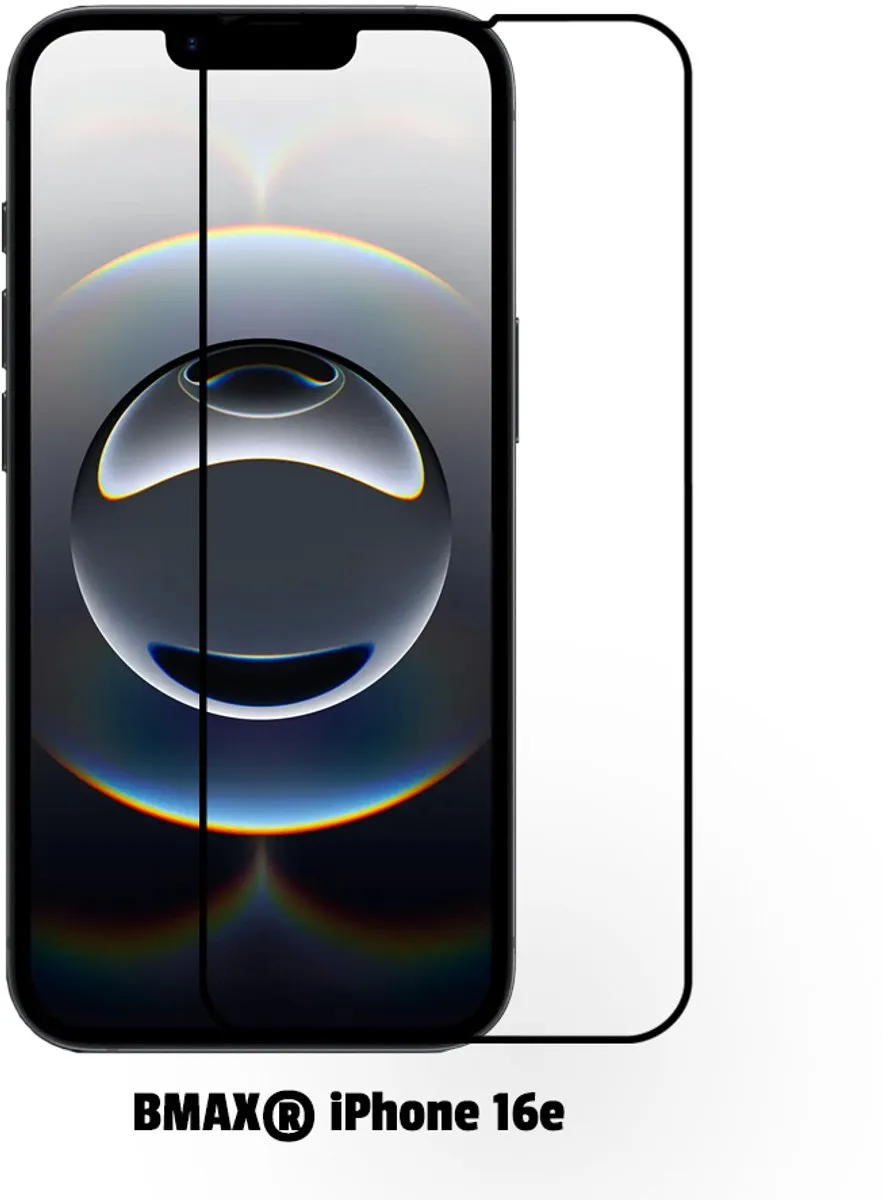 BMAX iPhone 16e Screenprotector - 2 Stuks - Zwart