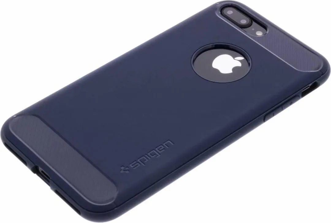 Spigen Rugged Armor iPhone 7 Plus 8 Plus Hoesje - Blauw