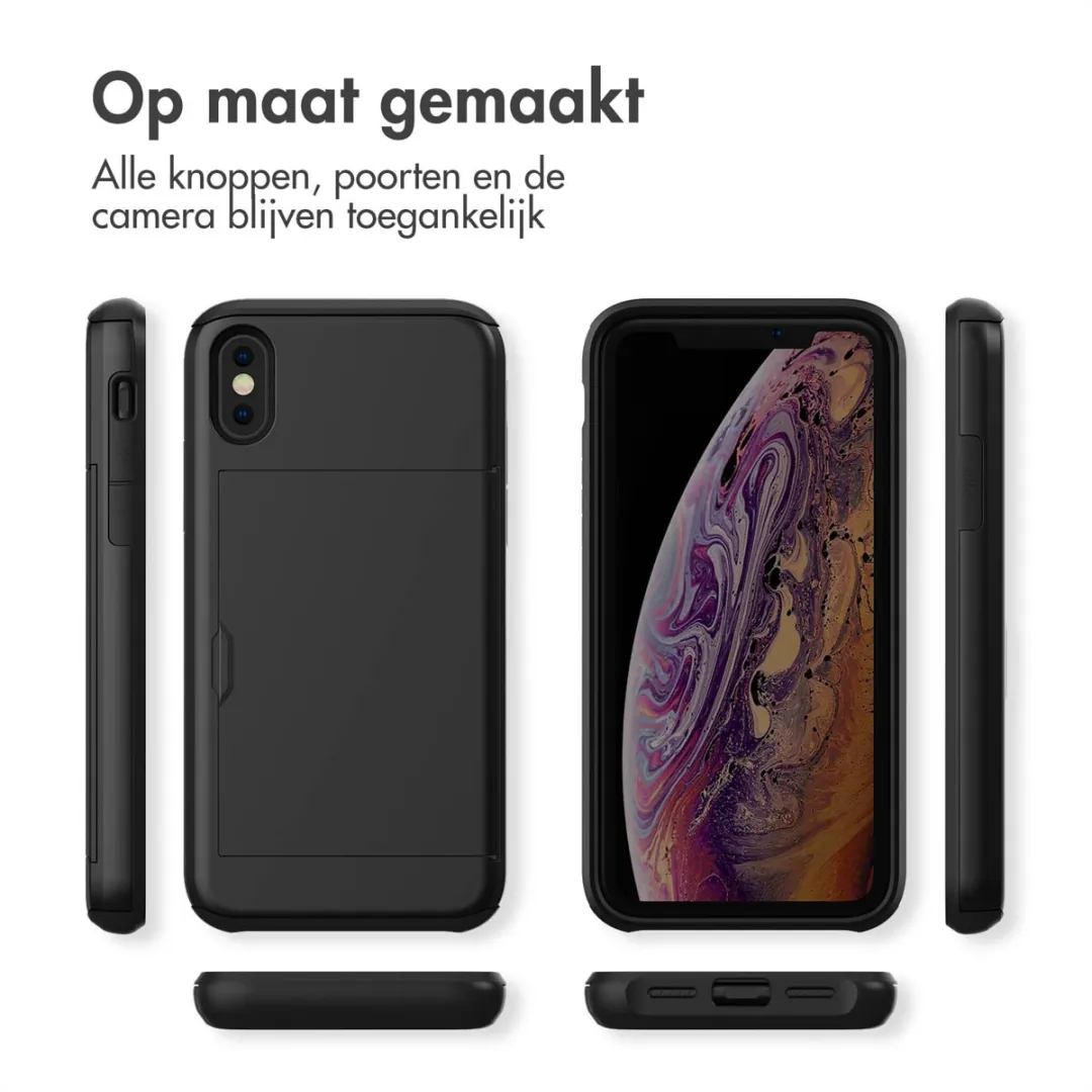 Imoshion Hoesje iPhone Xs - Pasjeshouder 2 Stuks - Zwart - afbeelding 6 van 6