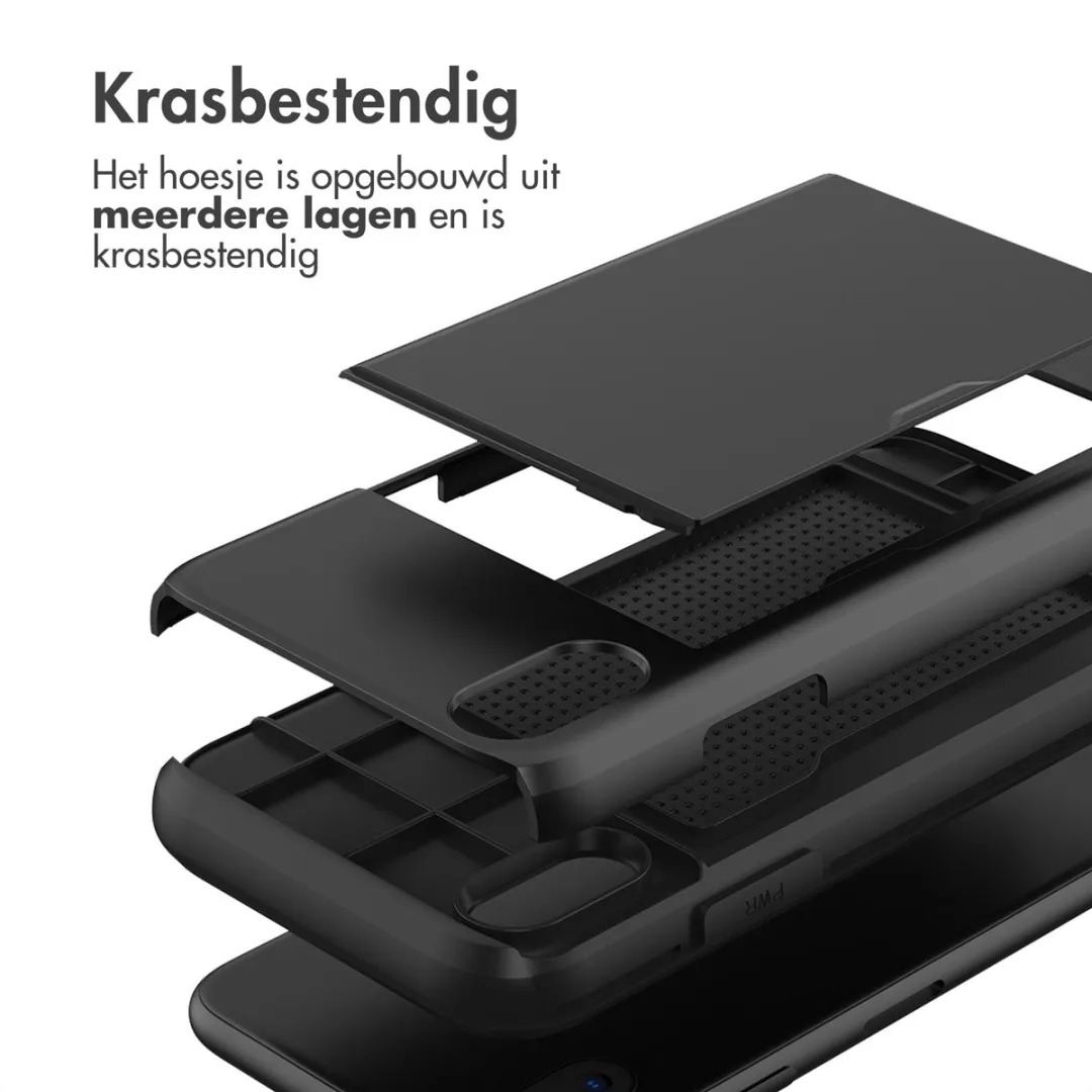 Imoshion Hoesje iPhone Xs - Pasjeshouder 2 Stuks - Zwart