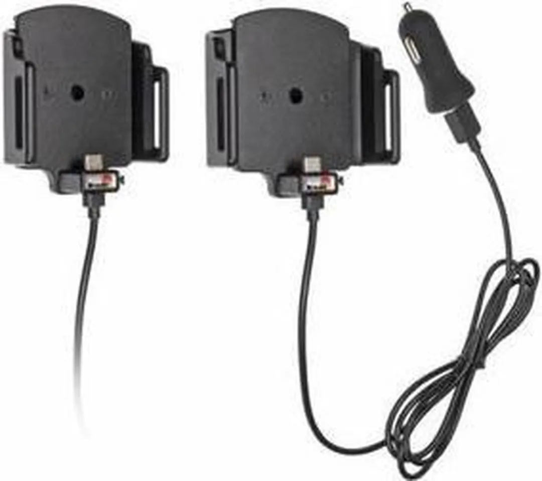 Brodit 521840 Smartphone Houder-Lader - Universeel 62-77mm - USB-C - Zwart - afbeelding 6 van 6