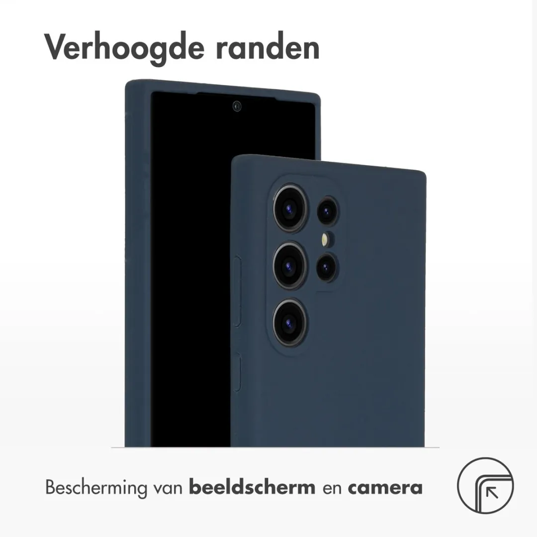 Accezz Hoesje Samsung Galaxy S24 Ultra - Donkerblauw