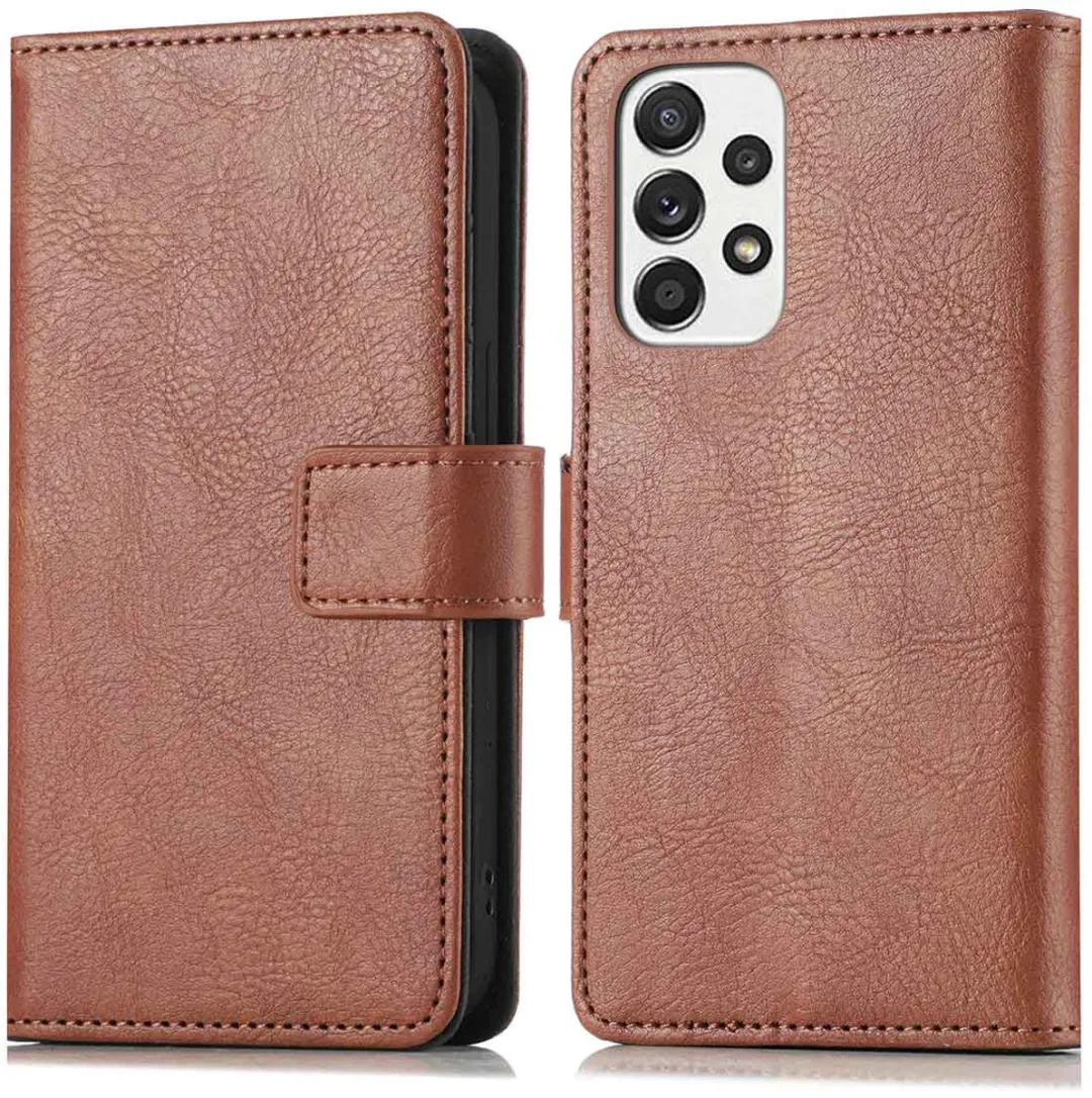 Imoshion Hoesje Samsung Galaxy A53 - 3 Pasjes - Bruin