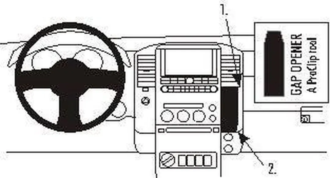 Brodit ProClip 853614 Autospecifieke Houder - Zwart - afbeelding 5 van 6