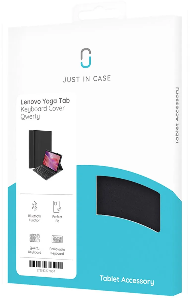 Just in Case Cazy TLE2840KB1QY Tablethoes met Toetsenbord - Lenovo Yoga Tab 10 - Zwart