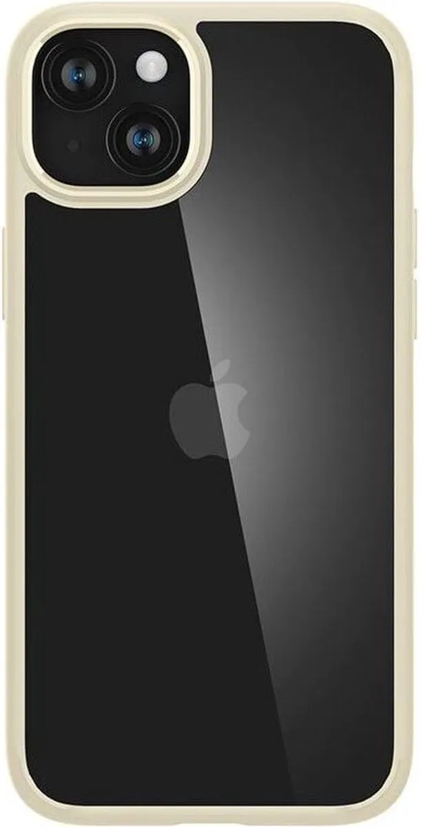 Spigen Crystal Hybrid ACS06461 Hoesje - iPhone 15 Plus - Transparant Bruin