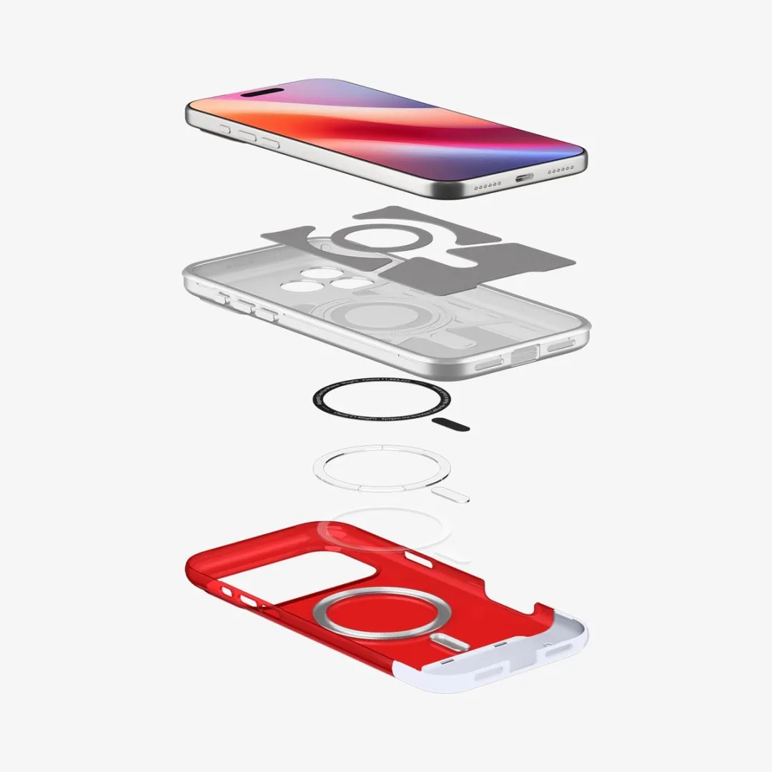 Spigen Classic C1 ACS09962 iPhone 17 Pro Hoes - Rood