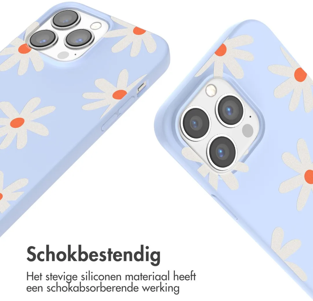 Imoshion iPhone 13 Pro Hoesje - Lila Flower Distance