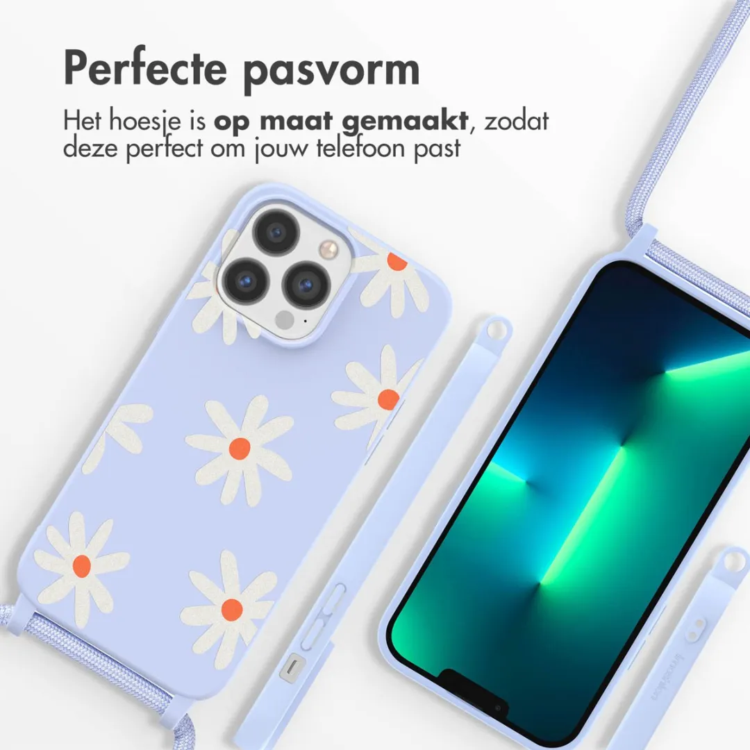 Imoshion iPhone 13 Pro Hoesje - Lila Flower Distance