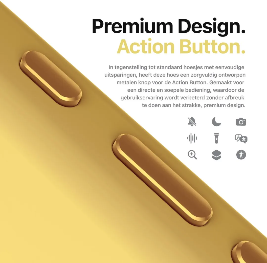 Decoded Siliconen Hoesje iPhone 16 - Popcorn Geel - Antibacterieel