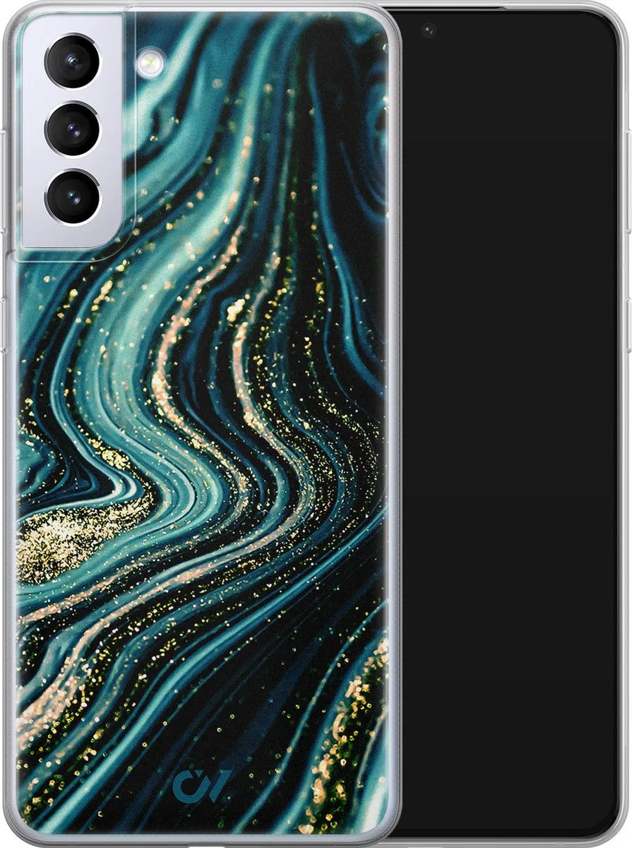 Casevibes Galaxy S21+ Hoesje - Blauw - S/S21+/UV/046
