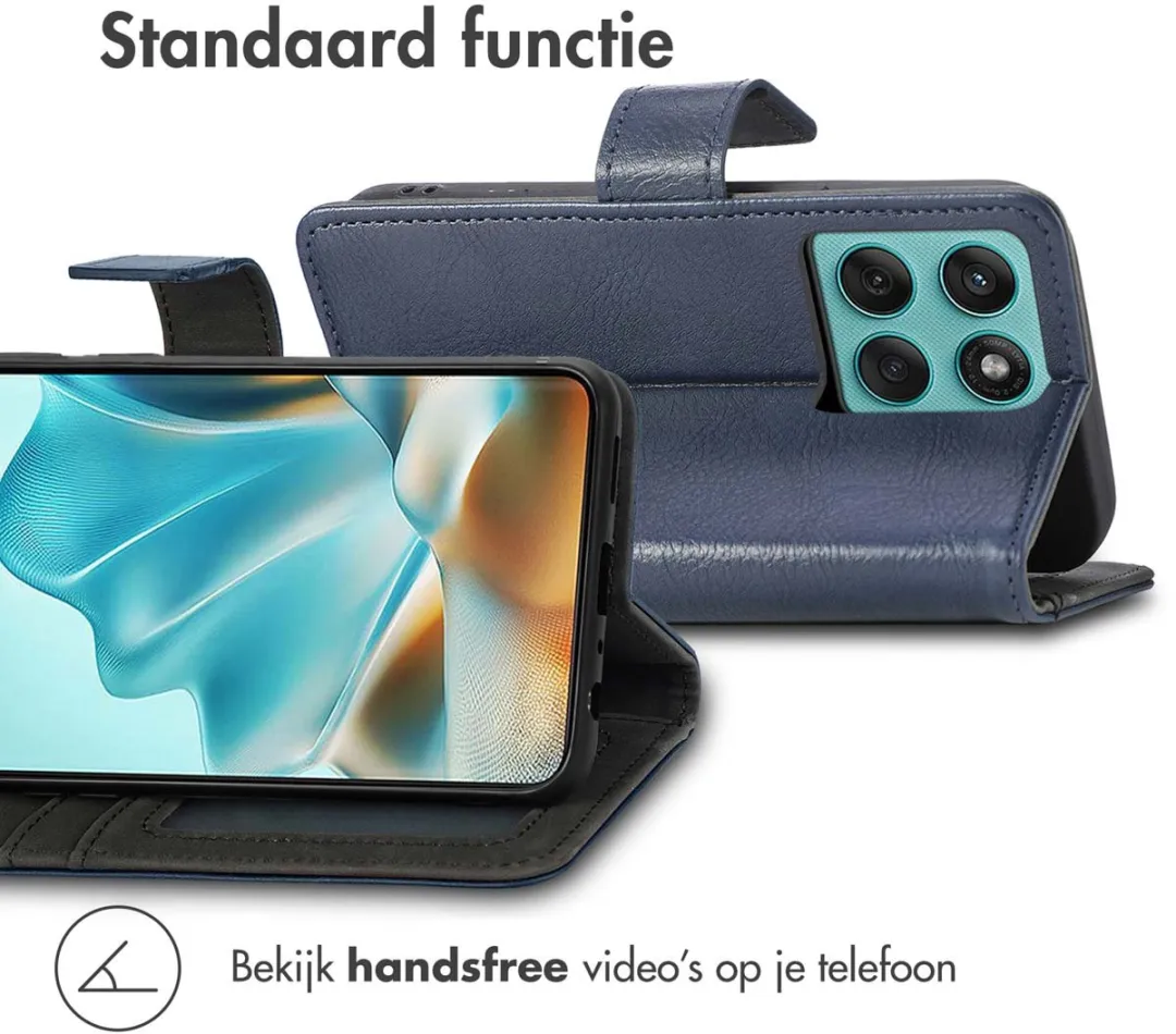 Imoshion Hoesje Motorola Edge 60 Fusion - 3 Pasjes - Donkerblauw