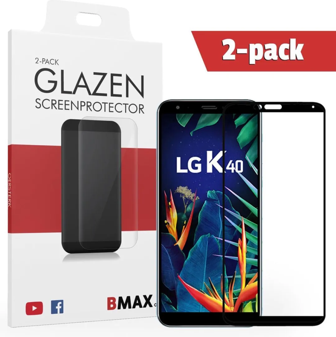 BMAX LG K40 Full Cover Glas Screenprotector