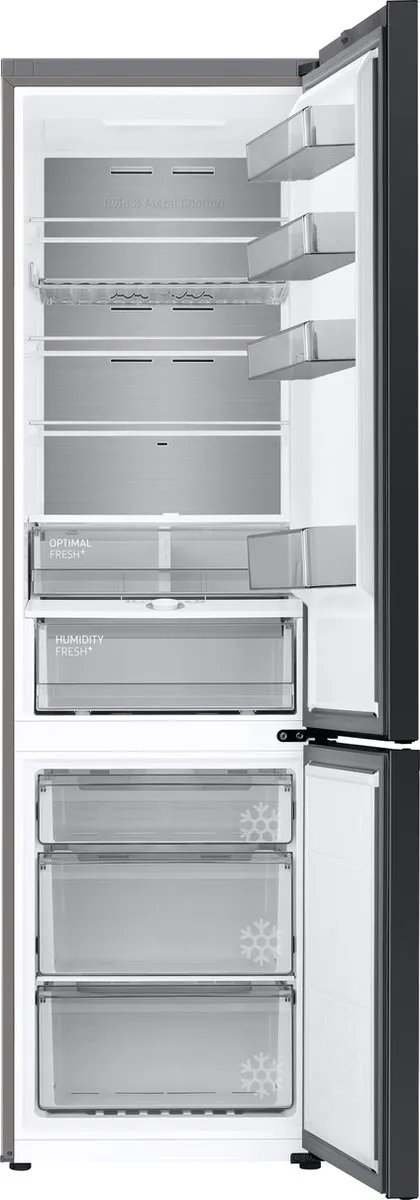 Samsung RB38C7B5BS9/EF Koel-vriescombinatie 387L - Zilver