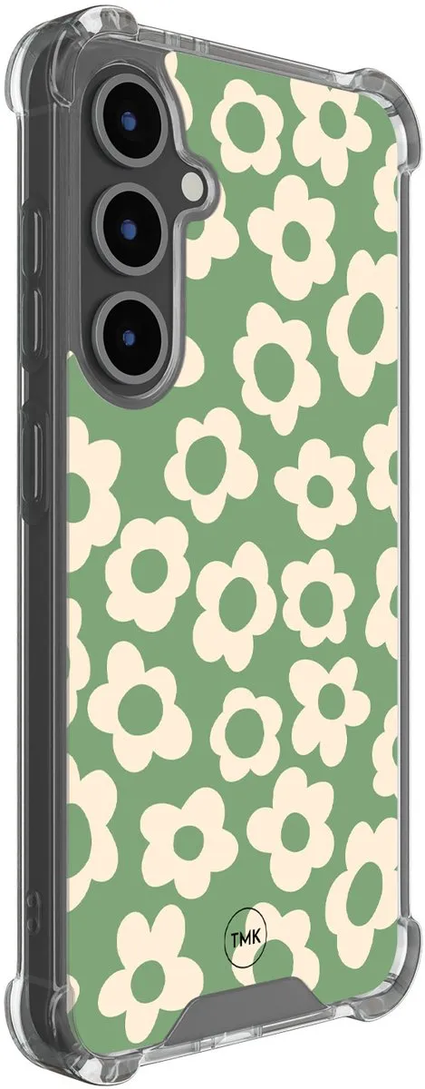 Casevibes S/S24FE/S/028 Hoesje Samsung Galaxy S24 FE - Schokbestendig - Groen
