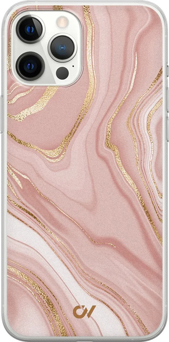 Casevibes Hoesje iPhone 12 Pro Max Rose Marble