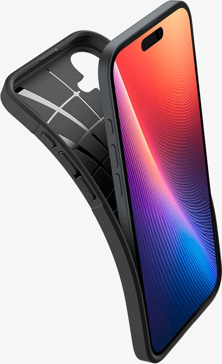 Spigen Core Armor ACS08090 iPhone 16 Plus Hoes - Zwart