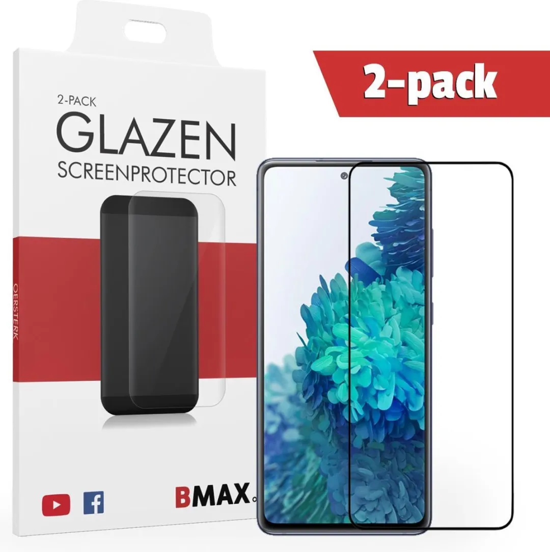 BMAX Glazen Screenprotector Samsung Galaxy S20 FE - 2 Stuks