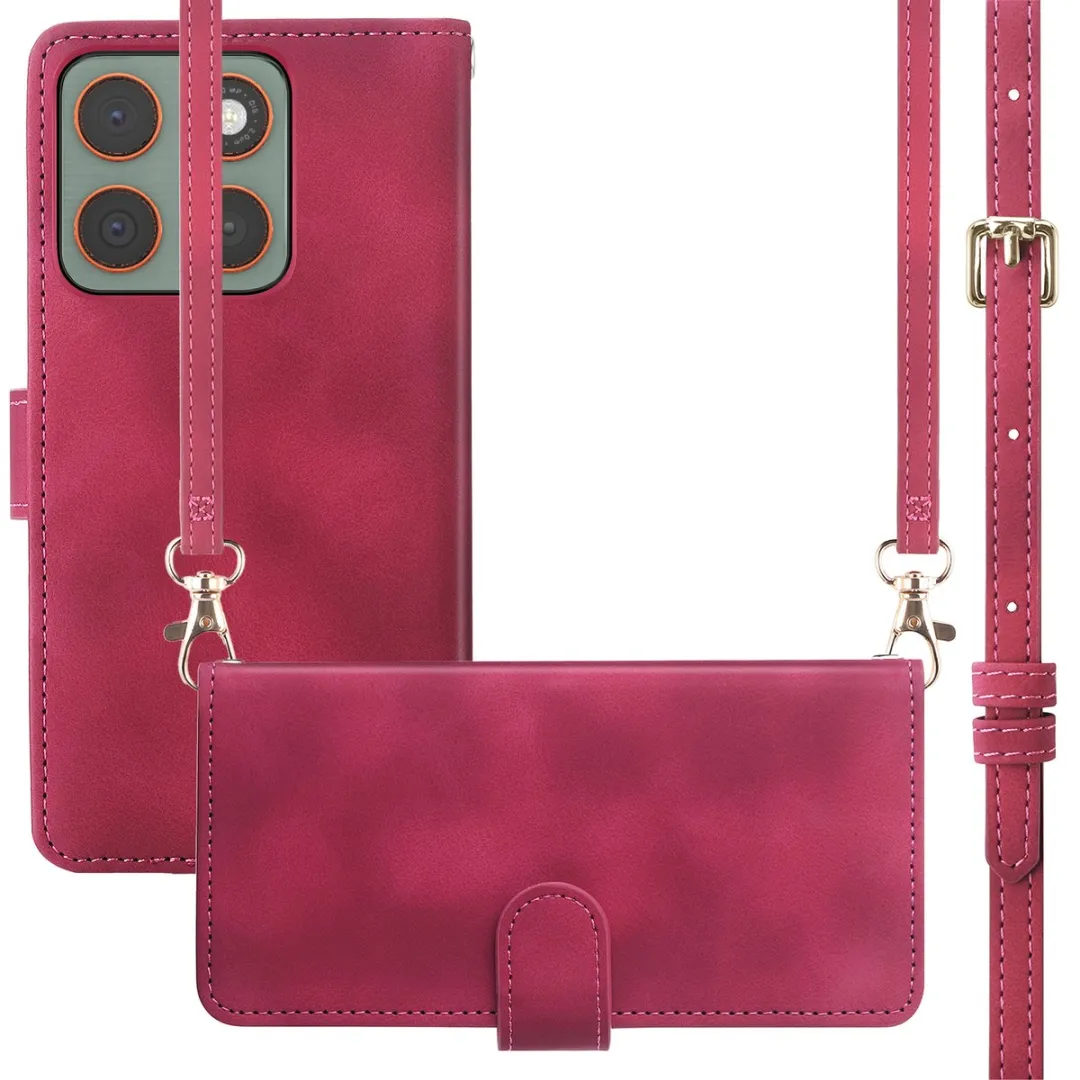 Imoshion Bookcase Hoesje Motorola Edge 70 - 3 Stuks - Rood