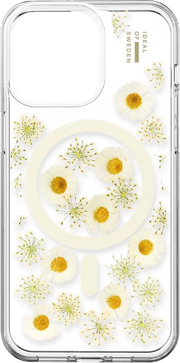 iDeal of Sweden Clear Case Premium MagSafe iPhone 15 Pro Max - Daisy Bloom