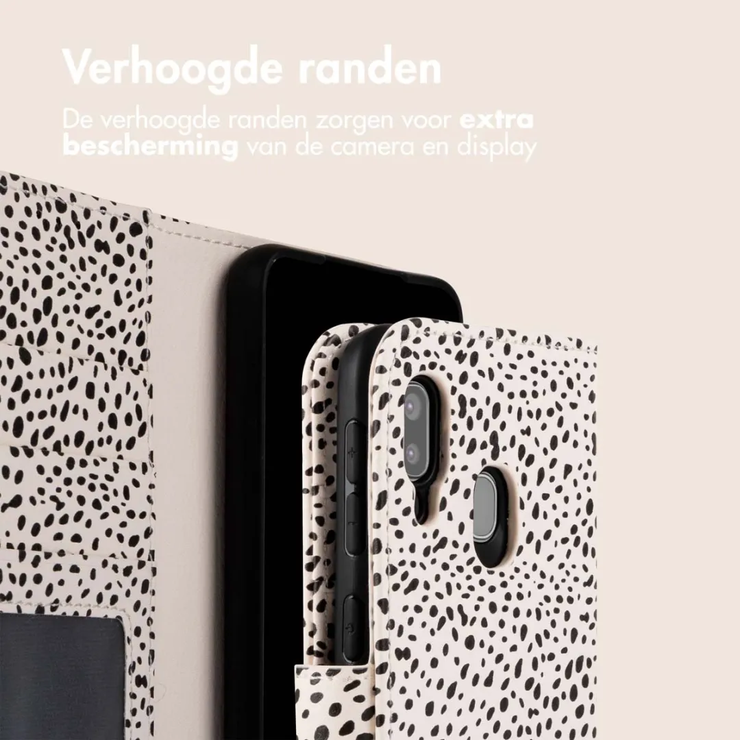 Imoshion Galaxy A20e Hoesje Desert Dots - 3 Pasjes