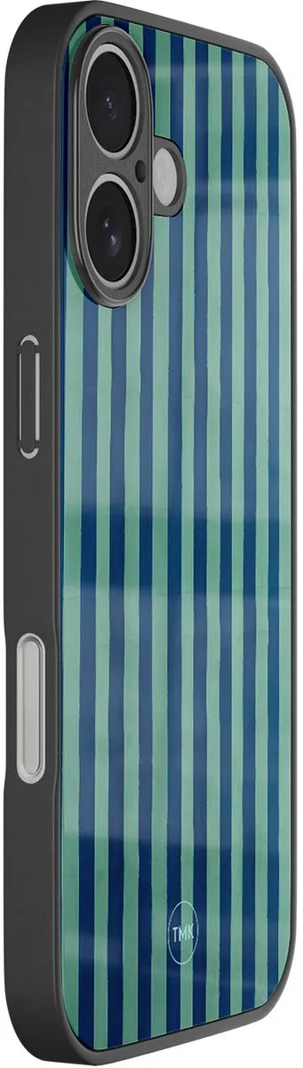 Casevibes iPhone 17 Hoesje - Blauwe Strepen - TPU Glossy