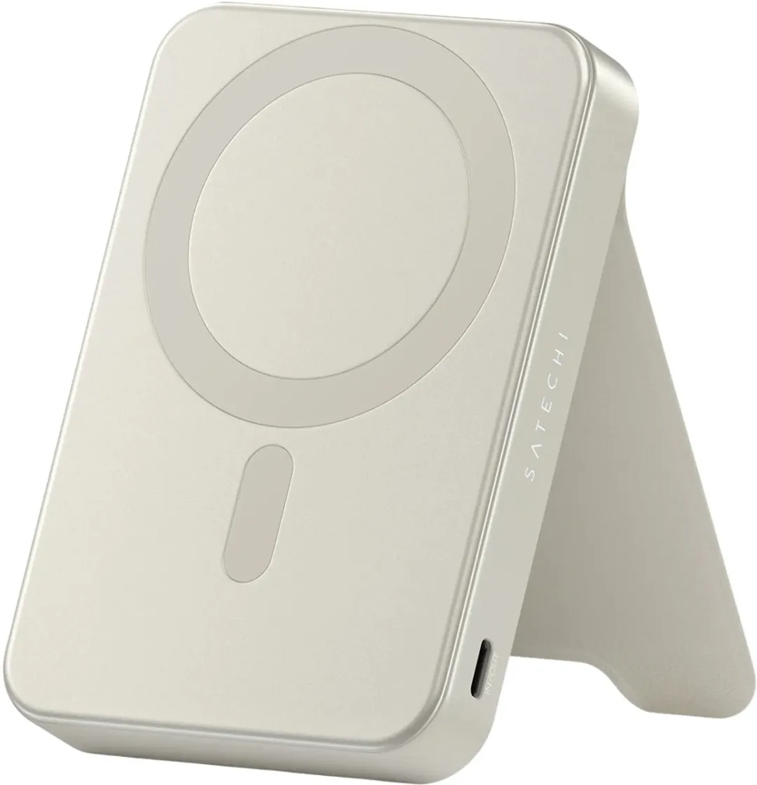 Satechi OntheGo Magnetische Qi2 Powerbank 10.000mAh - 20W - Beige
