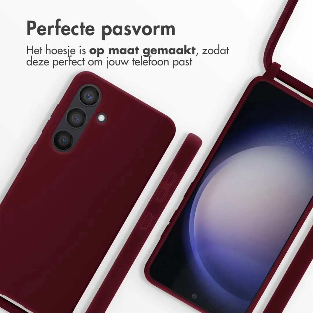 Imoshion Hoesje Samsung Galaxy S24 - Siliconen - Donkerrood