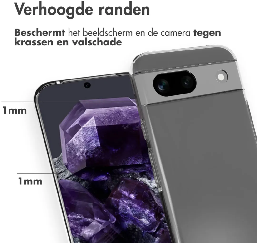 Accezz Hoesje Google Pixel 8a - Transparant