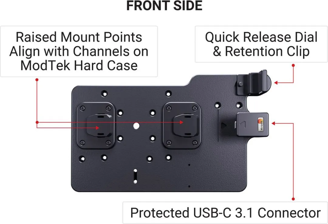 Brodit ModTek Dock & Hardcase Bundel - Samsung Tab Active3/5 - Zwart