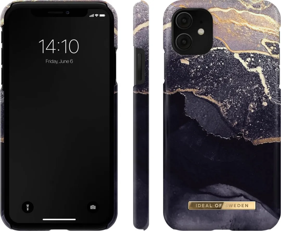 iDeal of Sweden iPhone 11 Backcover Golden Twilight Marble