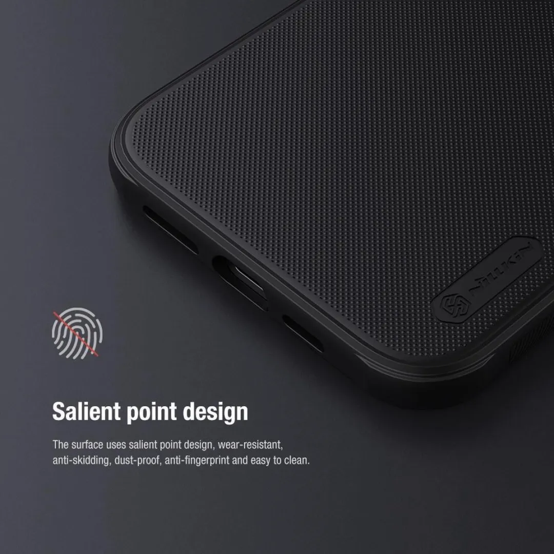 Nillkin Super Frosted Shield Pro Hoesje iPhone 12 Pro Max IP12PM-11 - Zwart - afbeelding 4 van 6
