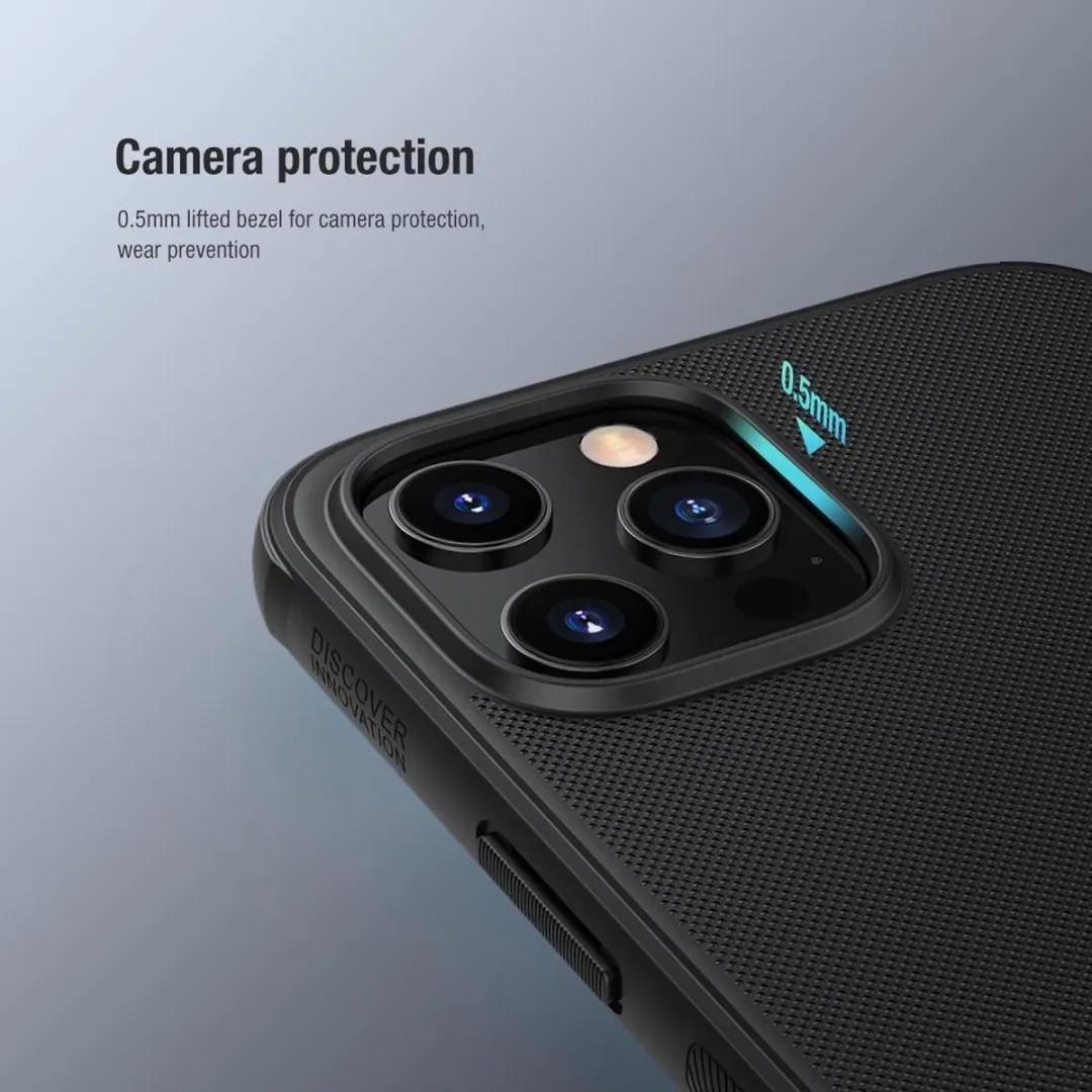 Nillkin Super Frosted Shield Pro Hoesje iPhone 12 Pro Max IP12PM-11 - Zwart - afbeelding 3 van 6