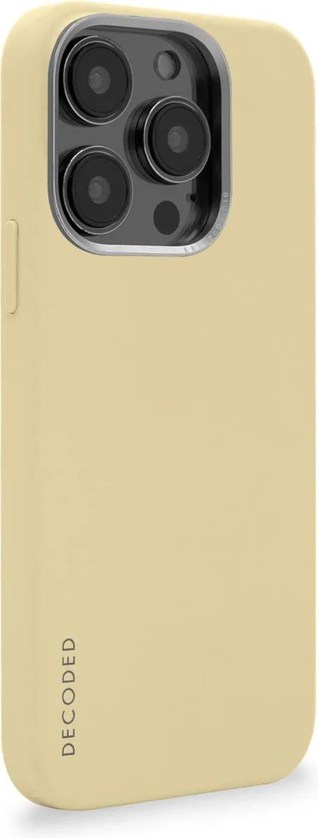 Decoded D23IPO14PMBCS9SN Siliconen Hoesje - iPhone 14 Pro Max - Licht Pastel Geel