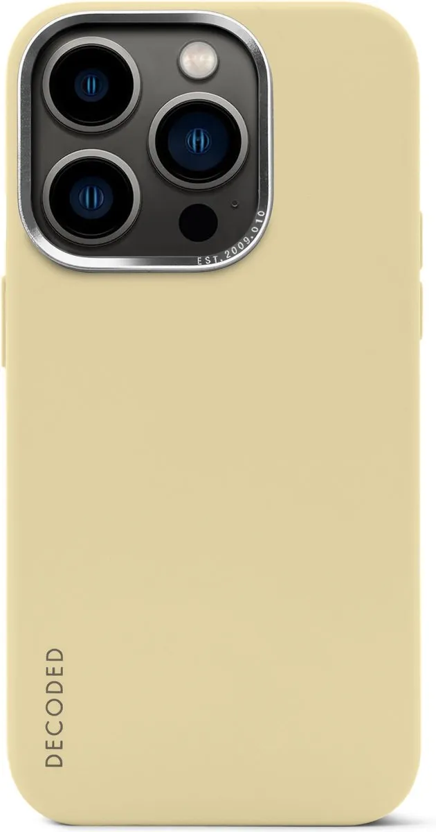 Decoded D23IPO14PMBCS9SN Siliconen Hoesje - iPhone 14 Pro Max - Licht Pastel Geel