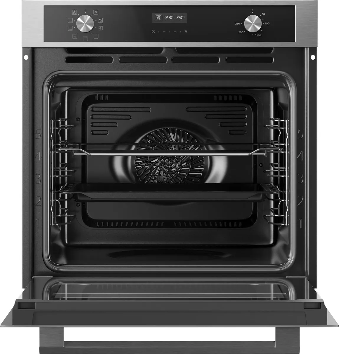 Inventum IOM6072RK Inbouw Combi-oven 72L - Zwart/RVS