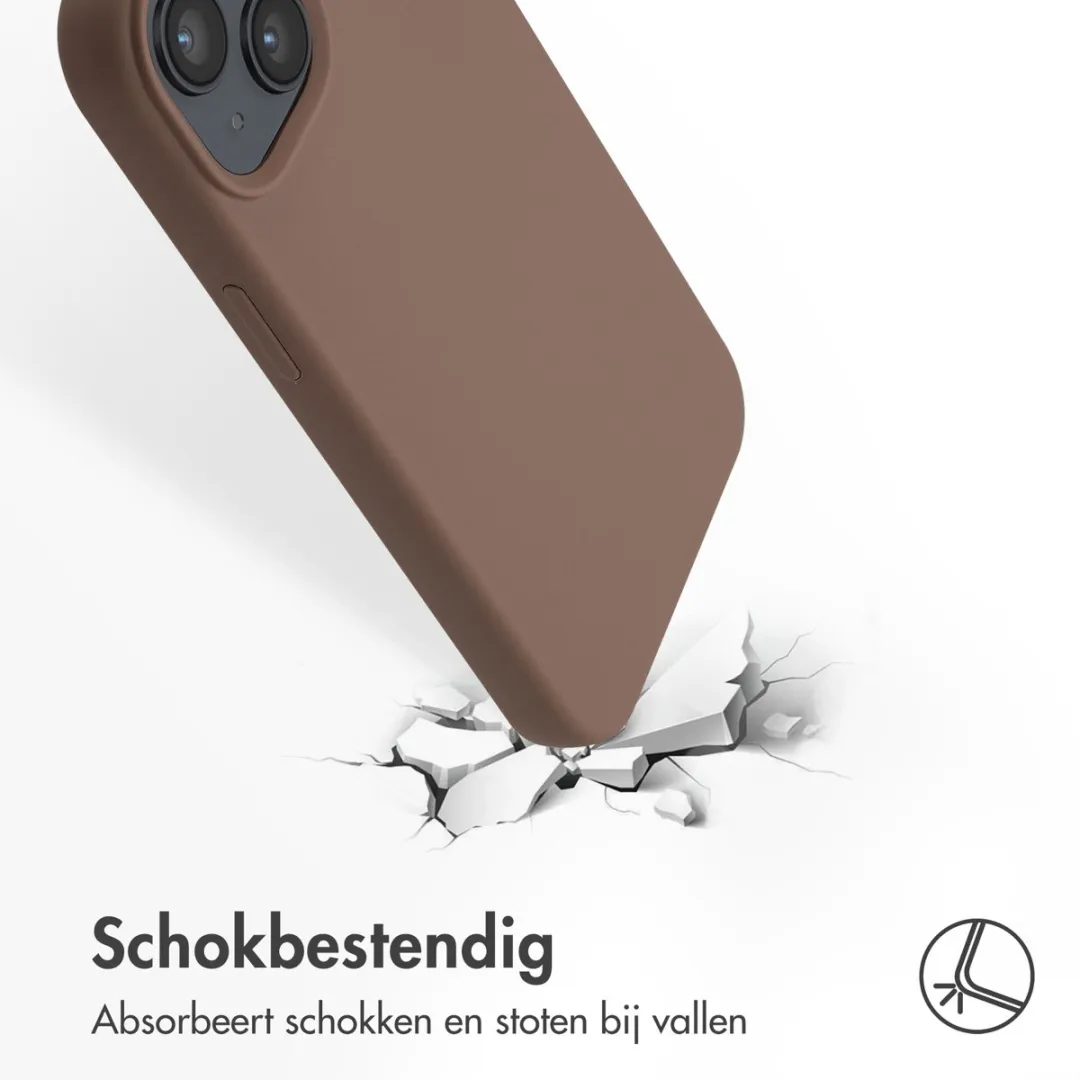 Accezz Hoesje iPhone 13/14 MagSafe - Lichtbruin