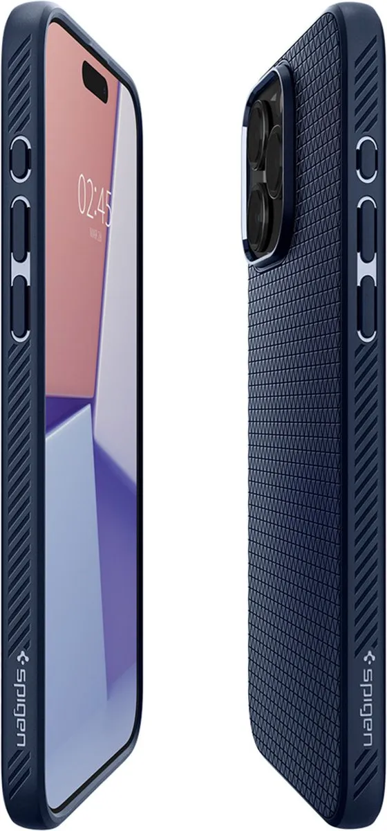 Spigen Liquid Air ACS06563 Hoesje - iPhone 15 Pro Max - Blauw