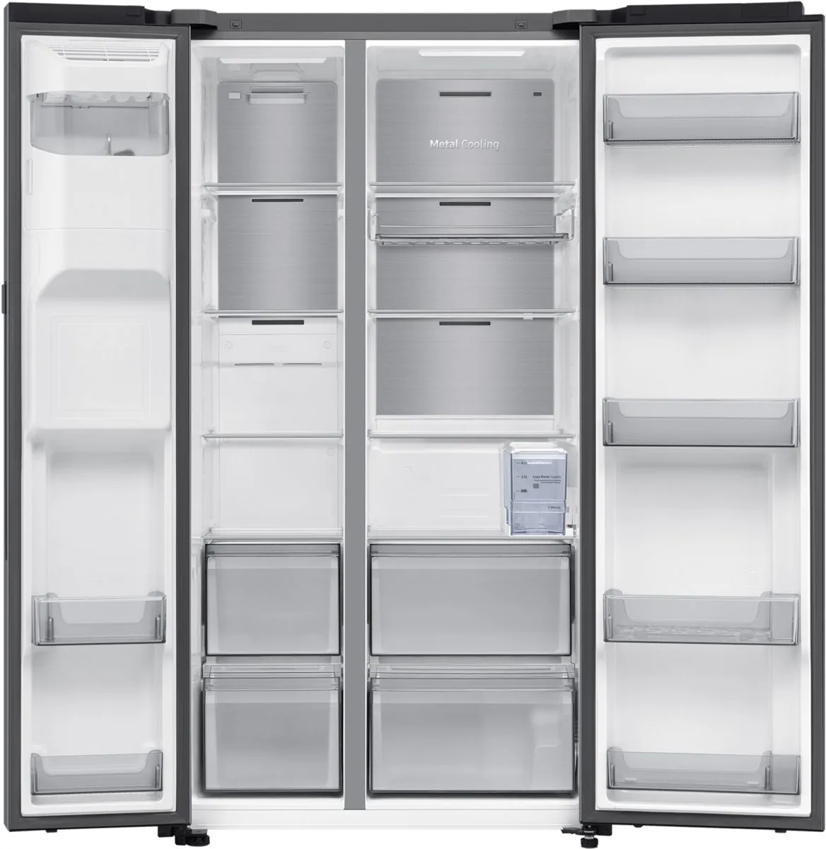 Samsung RS90F65EDT Amerikaanse Koelkast - 621L Vries/Vries 220L