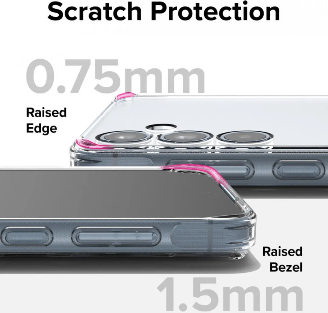 Ringke Fusion Hoesje Samsung Galaxy A35 - Antikrascoating - Transparant