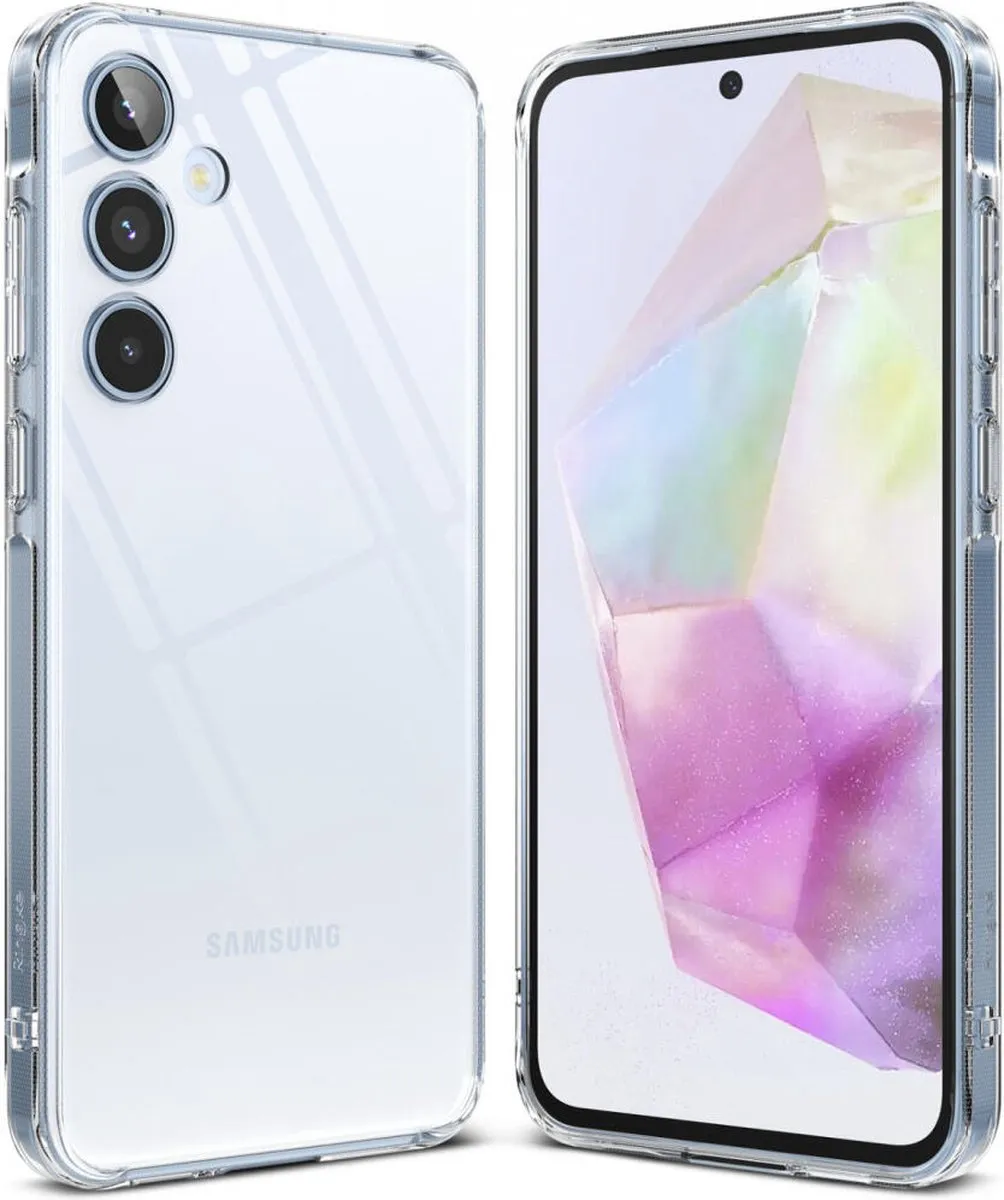 Ringke Fusion Hoesje Samsung Galaxy A35 - Antikrascoating - Transparant - afbeelding 6 van 6