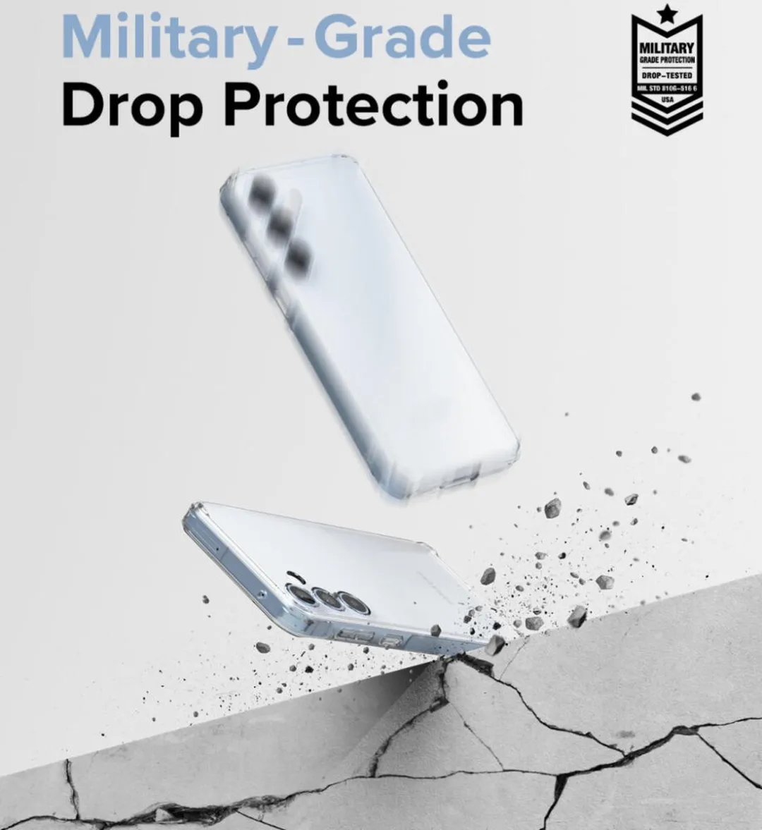 Ringke Fusion Hoesje Samsung Galaxy A35 - Antikrascoating - Transparant