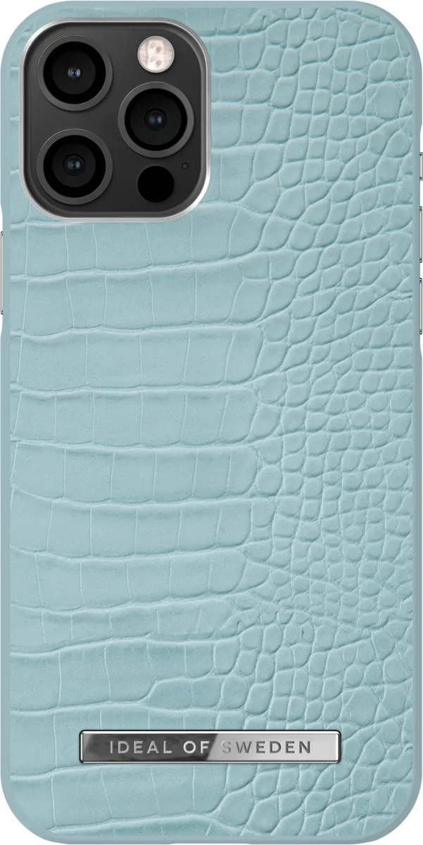 iDeal of Sweden Atelier Case iPhone 12 Pro Soft Blue Croco - afbeelding 5 van 6