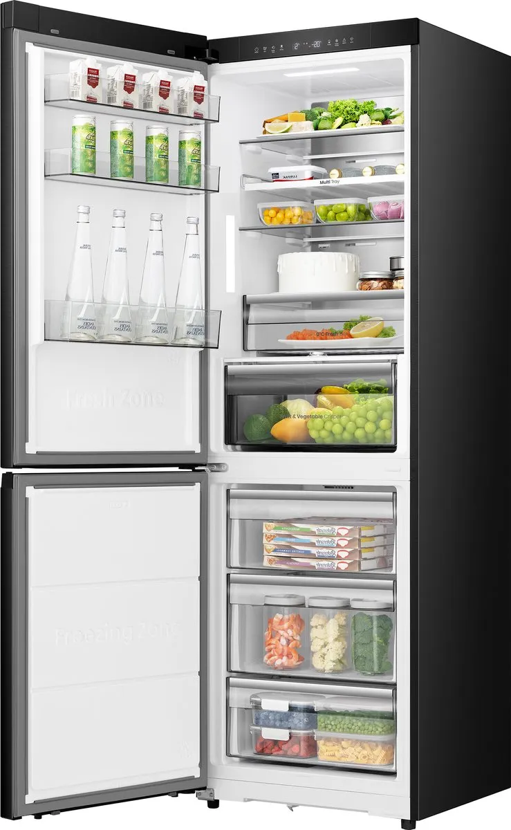 Hisense RB3K330SAFC Vrijstaande Koel-Vriescombinatie 330L - Zwart