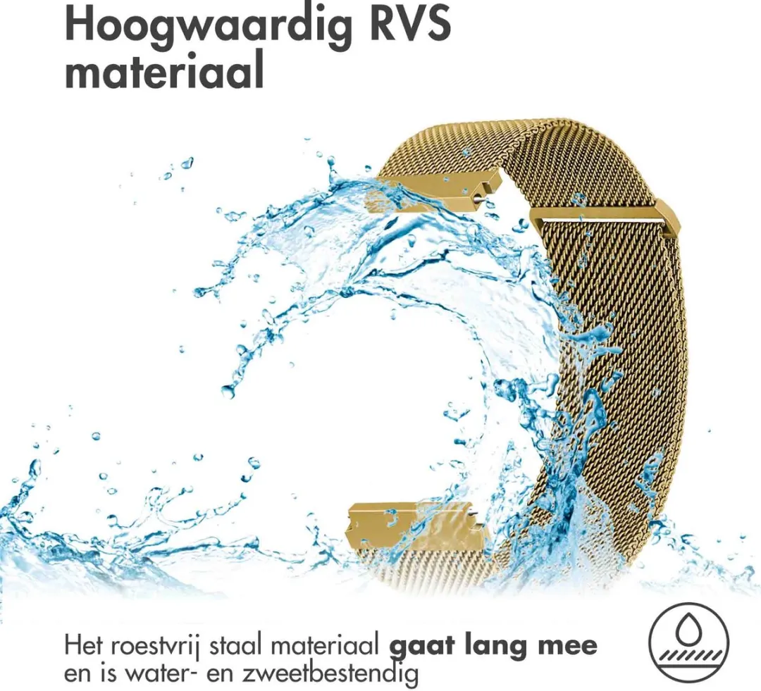 Imoshion Milanees Magnetisch Bandje 20mm - Maat M - Goud
