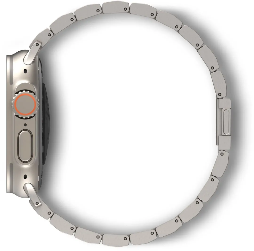 Decoded Titanium Horlogeband - Apple Watch Ultra/SE/Series - One Size - Grijs - afbeelding 6 van 6