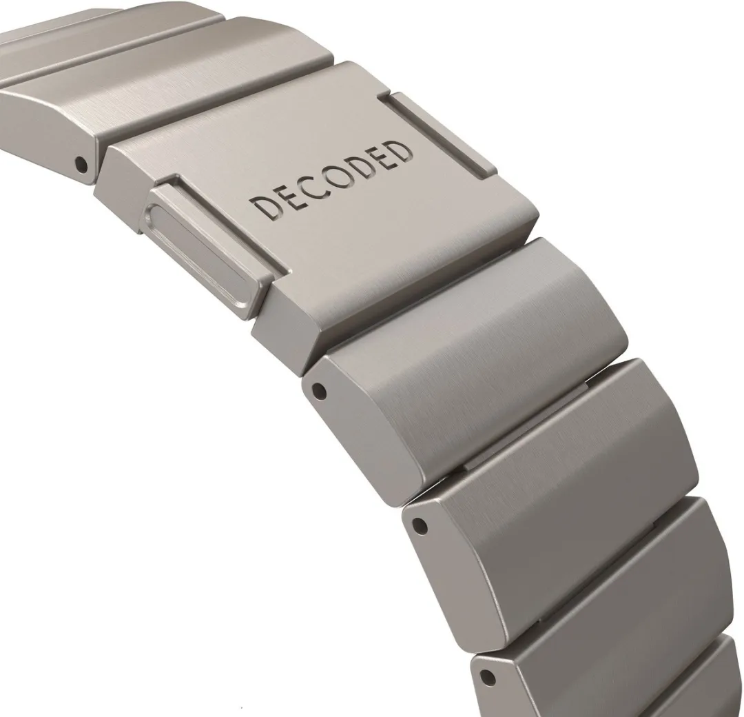 Decoded Titanium Horlogeband - Apple Watch Ultra/SE/Series - One Size - Grijs